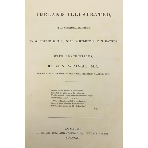 94 - Binding: Wright (G.N.) Ireland Illustrated, lg. 4to Lond. 1831. First Edn., add. engd. tit... 