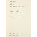 Signed & Inscribed Copy of Author's First CollectionHeaney (Seamus) Death of a Naturalist, 8vo L... 