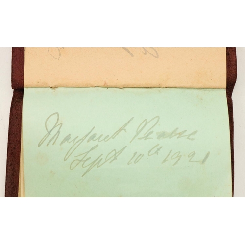 578 - [Collins, Griffith et al]  A small Autograph Book 1921-22, in a custom made buckram case, including ... 