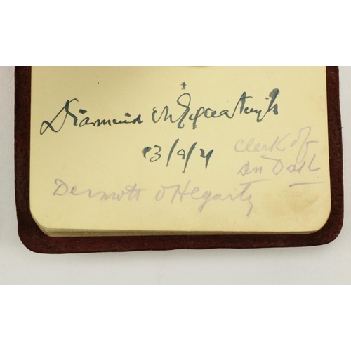 578 - [Collins, Griffith et al]  A small Autograph Book 1921-22, in a custom made buckram case, including ... 