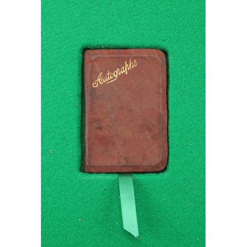 578 - [Collins, Griffith et al]  A small Autograph Book 1921-22, in a custom made buckram case, including ... 