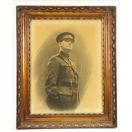 593 - [Collins (Michael)] A striking sepia Photograph, depicting General Michael Collins in military ... 