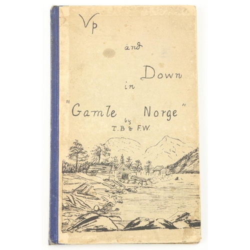 629 - Scarce Travels in NorwayNewry Printing: T.B. & F.W. Up and Down in 'Gamle Norge' 12mo Newry (Tel... 