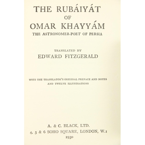 630 - Fitzgerald, Edward (trans) The Rubaiyat of Omar Khayyam, London (A. & C. Black) 1... 