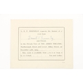 A New Beginning for Irish TheatreAbbey Theatre  Printed Invitation Card from A.E.F. Horniman,  invit... 