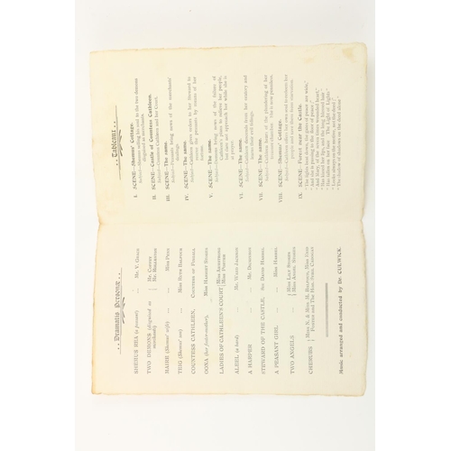 678 - Very Rare Yeats PublicationYeats (W.B.) 'Countess Cathleen'. Programme for a drawing-room performanc... 