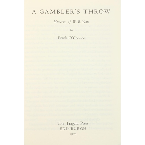 684 - Limited to 95 Copies[Yeats (W.B.)] O'Connor (Frank) A Gambler's Throw. Memories of W.B. Yeats, roy 8... 