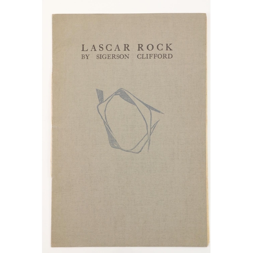 695 - Dolmen Press: Clifford (Sigerson) Lascar Rock, 8vo D. 1953. Lim. Edition, 500 Copies Only, 8pp unope... 