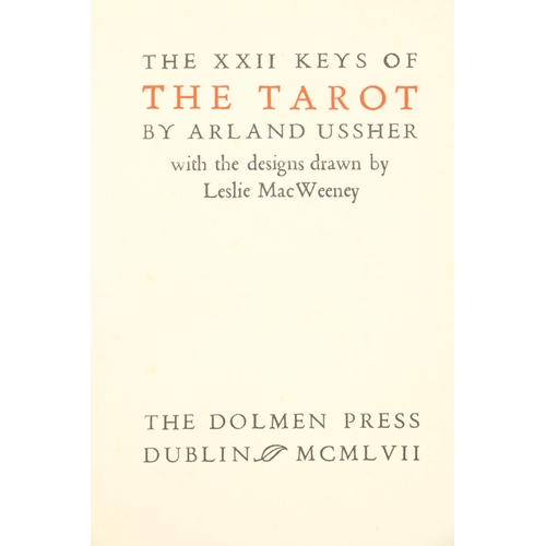 698 - With Attractive Designs by Leslie Mac WeeneyDolmen Press: Ussher (Arland) The XXII Keys of the Tarot... 