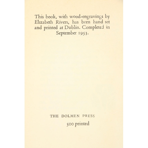 704 - Dolmen's First Book Illustrated by Elizabeth Rivers Dolmen Press: Imitium S. Evangelii Secundum S. J... 