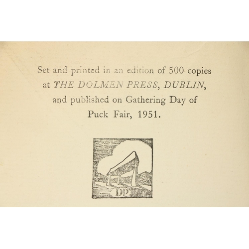 706 - The First Book from Dolmen PressDolmen Press: Clifford (Sigerson) Travelling Tinkers, sm. 8vo D. 195... 