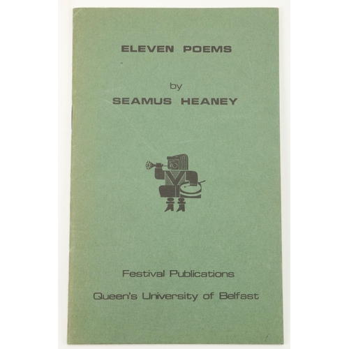 709 - The Author's First Book - SignedHeaney (Seamus) Eleven Poems, 8vo Belfast (Festival Publications) 19... 