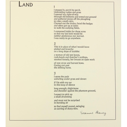 719 - POEM-OF-THE-MONTH CLUB.Complete set of 48 broadside printed Poems by Seamus Heaney, Philip Larkin, R... 