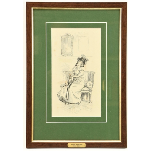 734 - Hugh Thomson, Irish (1860-1920)An original pen and ink Drawing for Jane Austen's 