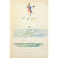 Lear (Edward, 1812-1888), artist. A sheet of lined writing paper, approx. 8