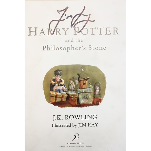 1028 - Signed by the IllustratorRowling (J.K.) & Kay (Jim)illus. Harry Potter and the Philosophers Ston... 