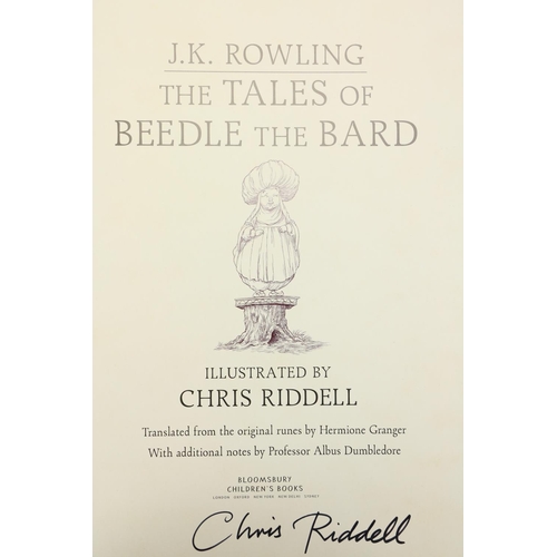 1035 - Signed by IllustratorRowling (J.K.) & Riddell (Chris) illus. The Tales of Beedle the Bard, folio... 