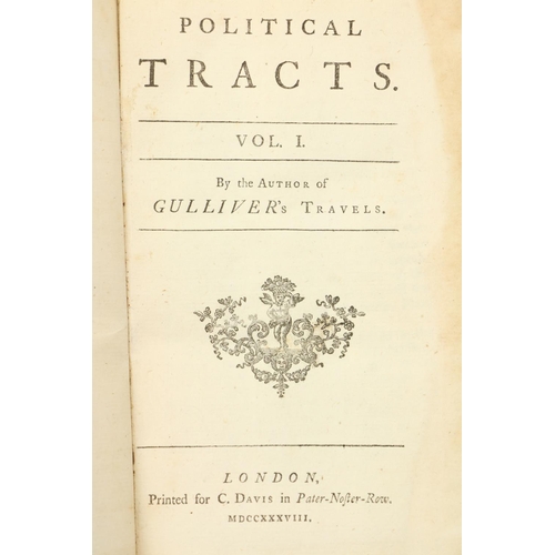 768 - [Swift (Johnathan)] Political Tracts, 2 vols., L. (C. Davis) 1738, First Edn., full calf, rebacked, ... 