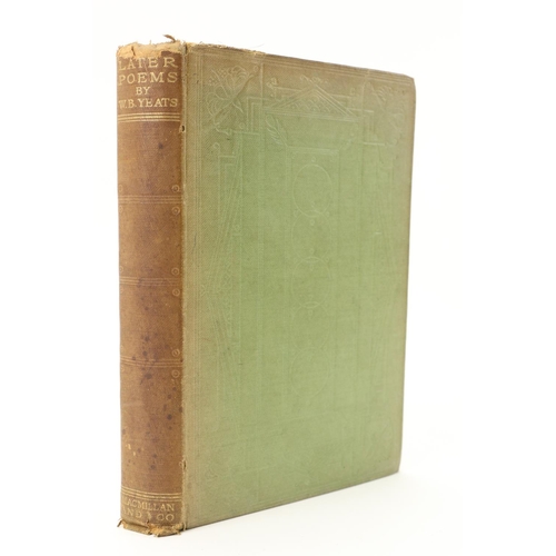 792 - Signed by W.B. YeatsYeats (W.B.) Later Poems, 8vo, L. (MacMillan) 1922 First Edn., signed and dated ... 