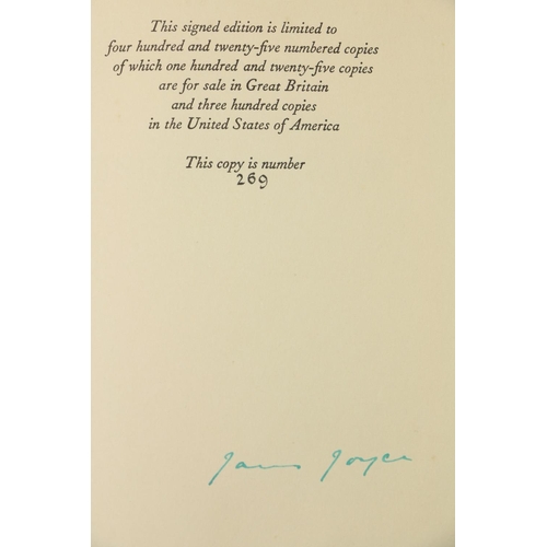 819 - Signed Limited EditionJoyce (James) Finnegans Wake, 8vo, L. (Faber & Faber) 1939, sign... 