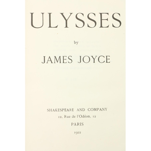 831 - Joyce's Modern Masterpiece, in its one-and-hundredth YearJoyce (James) Ulysses. Paris, Shakespeare &... 