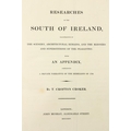 Scarce Coloured CopyCrofton Croker (T.) Researches in the South of Ireland, Lg. 4to Lond. ... 