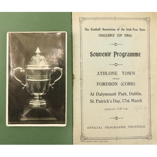 1045 - 1924 Free-State Challenge Cup FinalProgramme: Football,The Football Association of the Irish Free St... 