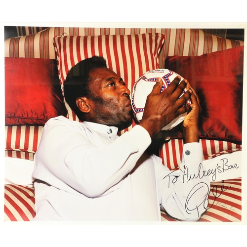 1048 - Martin Parr, CBE, (b. 1952)[Pele] Untitled [2003], A large coloured Photograph of Brazilian Football... 