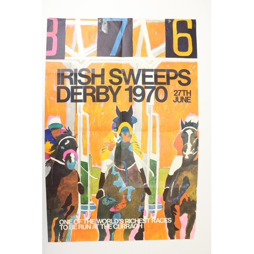 1059 - After Pieter Slius, Irish (1929-2008)Racing: Poster, Irish Sweeps Derby 1970, 27th June, One of the ... 