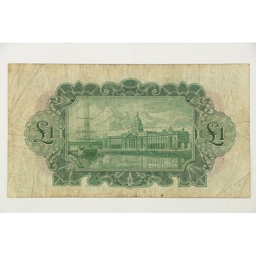 1065 - Currency Commission Consolidated Bank Note Ploughman, £1 (one pound) The Ulster Bank Limited No. 12U... 