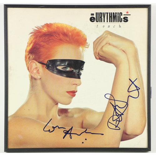 1081 - Signed by Annie Lennox & David StewartTouch, L.P. Record and Cover, signed by both members, phot... 