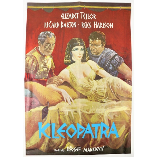 1093 - Cinema Poster: [Yugoslavia] Kleopatra, (Cleopatra) starring Elizabeth Taylor, Richard Burton and Rex... 