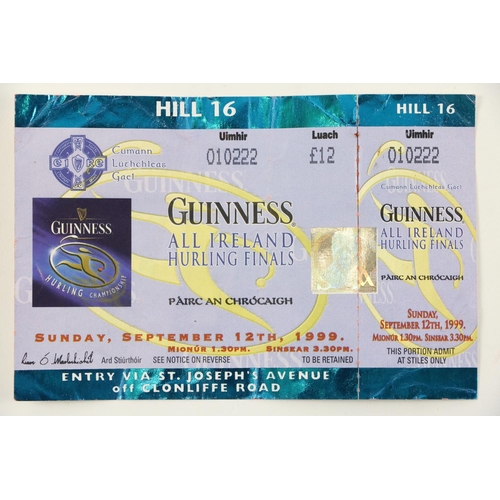 1152 - An Unused Ticket for a Wet All-IrelandG.A.A.: Hurling, An Official Guinness All-Ireland Hurling Fina... 