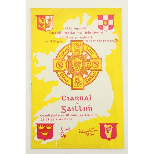 1169 - Kerry v. Galway, 1959G.A.A.: Football, 1959, Clár Oifigiúil, Craobh Peile na hEireann, Croke Park, 2... 