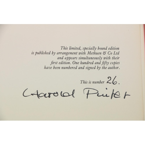 750 - Signed by Harold PinterPinter (Harold) Poems, 4to L. (Enitharmon Press) 1968, Limited Edn.... 