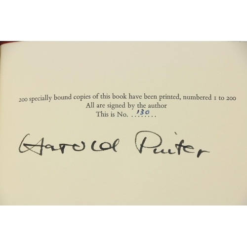 750 - Signed by Harold PinterPinter (Harold) Poems, 4to L. (Enitharmon Press) 1968, Limited Edn.... 