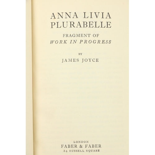 756 - Joyce (James) Anna Livia Plurabelle, 8vo L. (Faber & Faber) 1930, First English Edn. (... 