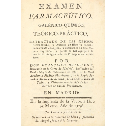 763 - Pharmacopoeia: Brihuega (Francisco) Examen farmacopoeia gelenico - quimico Teorico - Practico e... 