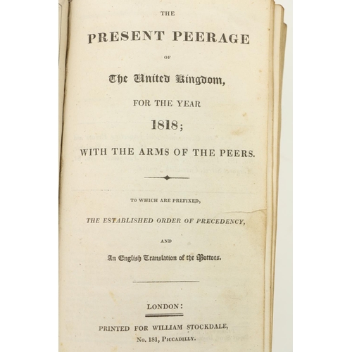 771 - With The East-India Register and DirectoryGenealogy: The Present Peerage,.. and Baronetage of the Un... 