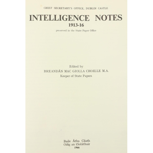 809 - Mac Giolla Choille (Brendán)ed. Chief Secretary's Office, Dublin Castle - Intelligence N... 