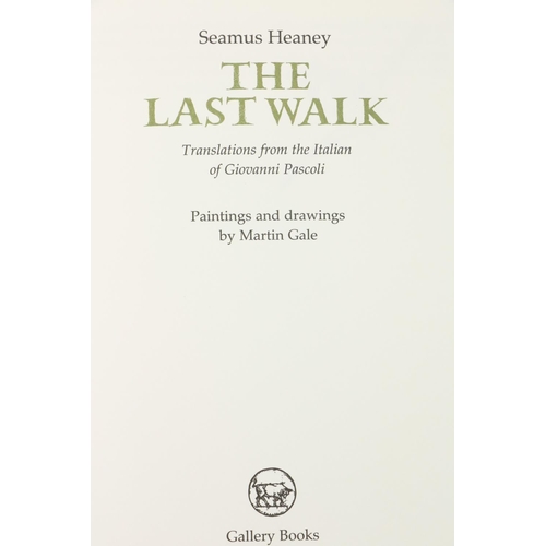 814 - Heaney (S.) The Last Walk, 8vo Meath Gallery Press 2013, First Edn., Limited 497 (500... 