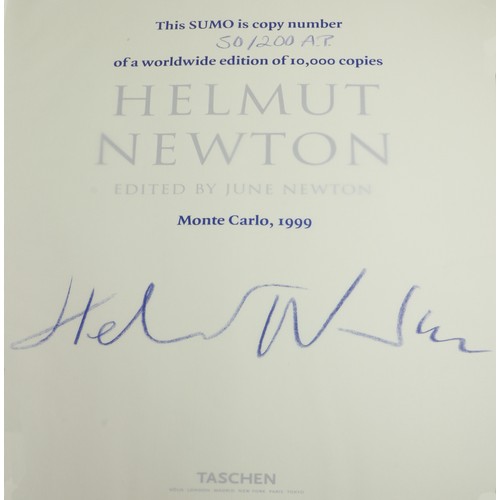 1037 - Helmut Newton (1920-2004)Newton (June)ed. Helmut Newton SUMO, large folio, L. (Taschen) 1999, illust... 