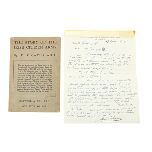 727 - O'Casey Himself Solves the Mystery!O'Casey (Sean) A Letter dated 27th April 1958 from Sean O'Casey t... 