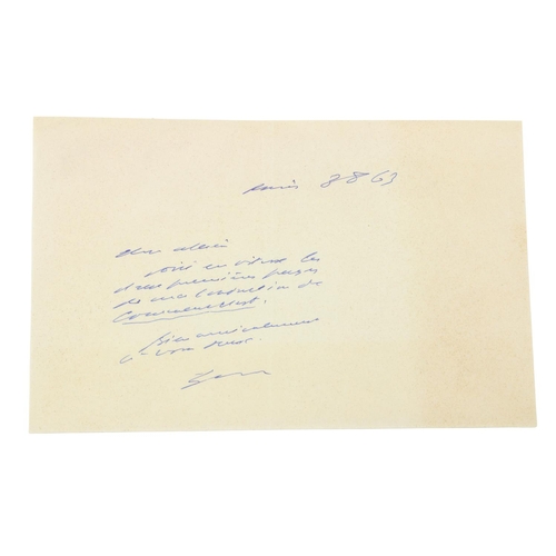 729 - Beckett (Samuel), An Autograph Letter Signed 