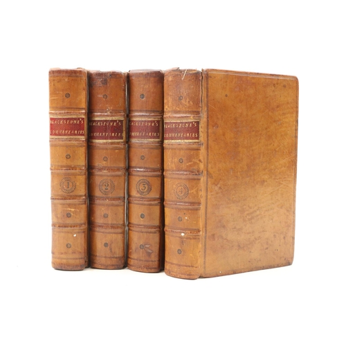 109 - Blackstone (Sir Wm.) Commentaries on the Laws of England, 4 vols. Sm. 8vo Dublin (For L. White, Wm. ... 