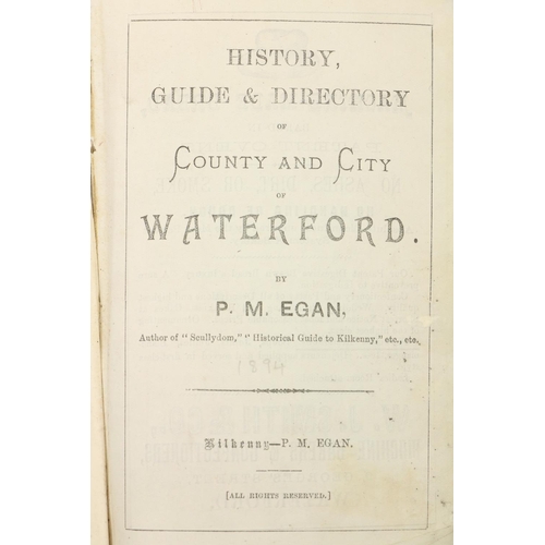 127 - Egan (P.M.) History Guide & Directory of County and City of Waterford, 8vo Kilkenny n.d. [c. 189... 