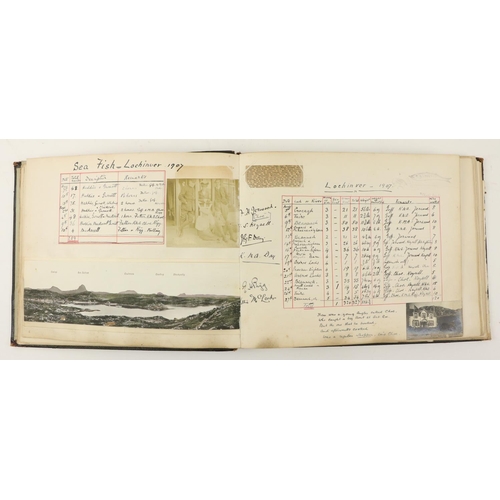 150 - Records of Day Family RecordsFishing & Shooting Scrapbook:  A very good oblong folio late 19th C... 