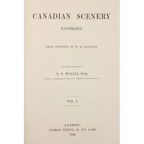 151 - Willis (N.P.) & Bartlett (W.H.) Canadian Scenery Illustrated, 2 vols. lg. 4to Lond. 1842. First ... 