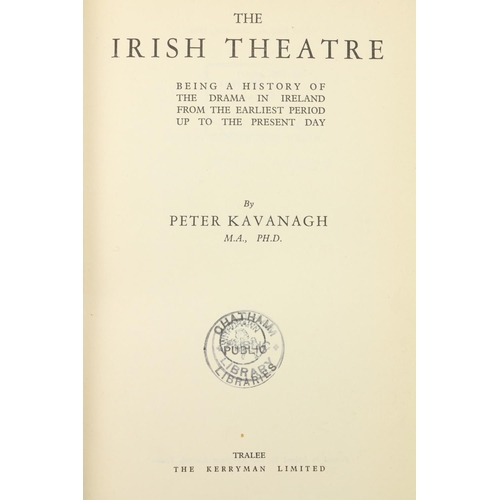 158 - Fine Copy by Antiquarian BookcraftsKavanagh (Peter) The Irish Theatre, roy 8vo Tralee 1946. First Ed... 