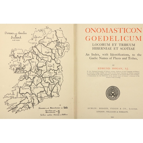 159 - Hogan (Edmund) Onomasticon Goedelicum, .. An Index, with Identifications to the Gaelic Names of Plac... 